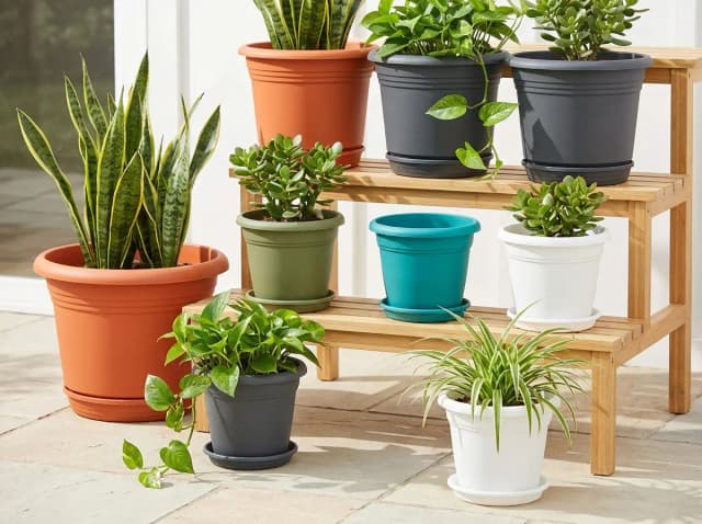 Planters for balcony, terrace, and home garden plants